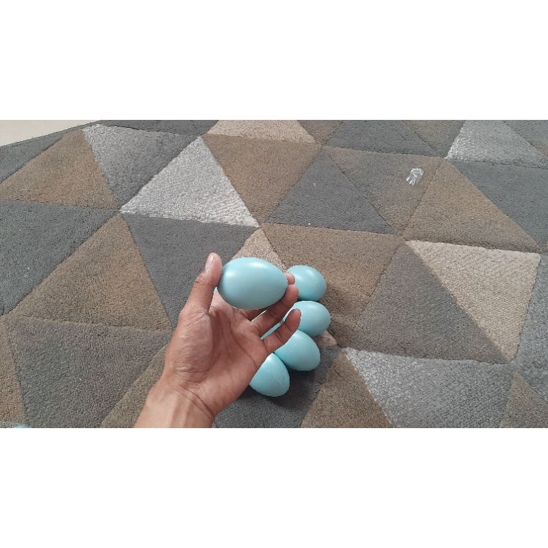 25pcs telur palsu mainan egg toy prank telur ayam plastik hiasan pajangan telur bebek asin tiruan