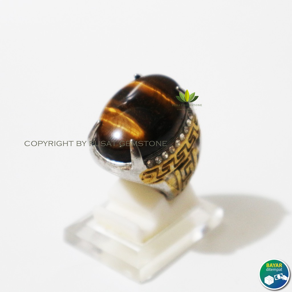 Batu Cincin Tiger eye Natural