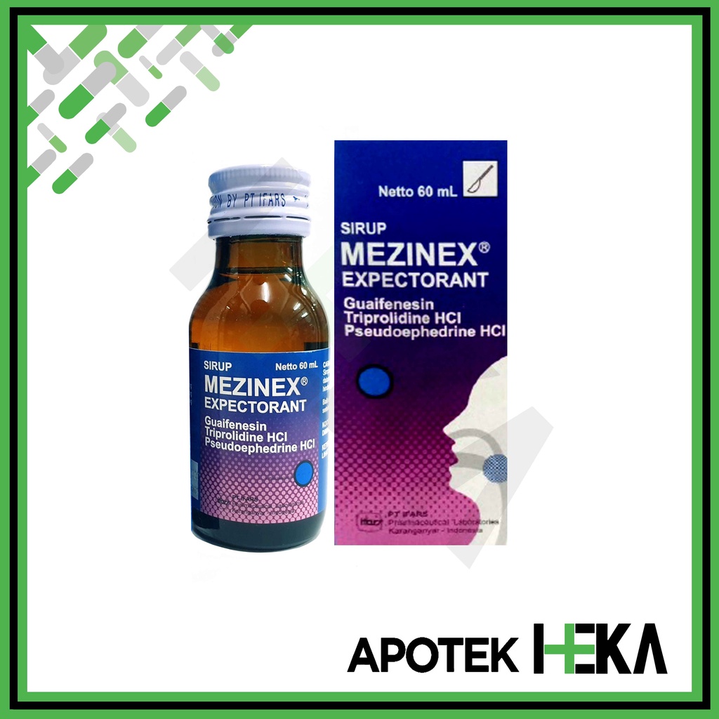 Mezinex Expectorant Sirup 60 ml - Obat Batuk Pilek (SEMARANG)