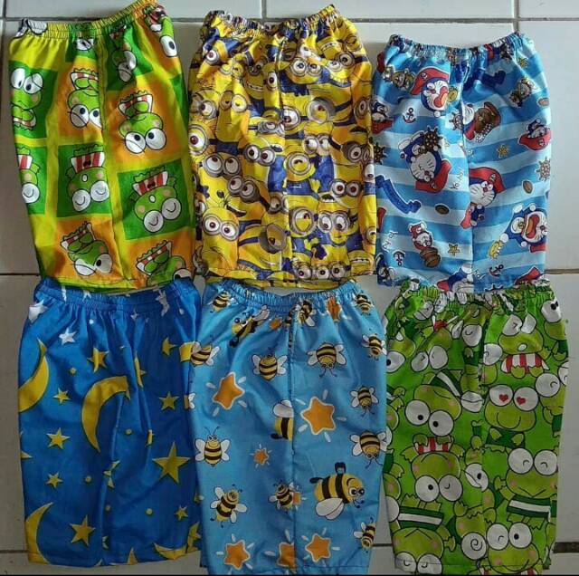 Celana Pendek Anak Karakter 1-10thn celana anak karakter celana pendek motif