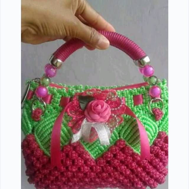 Tas Tali Kur Motif Anggur