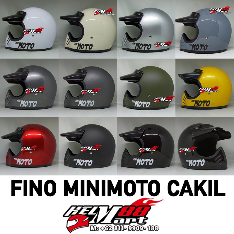 Helm Cakil Fino Mini Moto Helm Retro Cakil Helm Fullface Minimoto