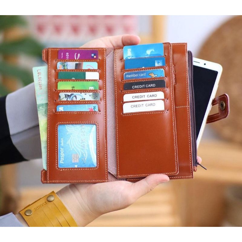 Dompet Panjang Wallet Kulit Sapi Asli