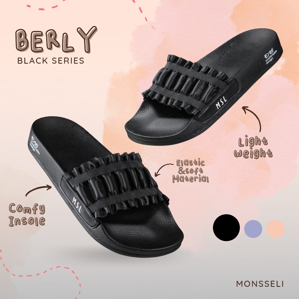 MONSSELI Sandal Wanita Berly Black