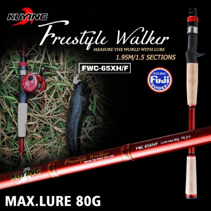 Rod Joran Heavy Casting Kuying Freestyle Walker 65XH BC (Pack Pvc)