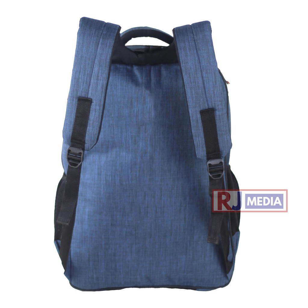 Ransel POLO ALVIS Biru  Sekolah Kuliah Kerja Bonus Raincover Tas Pria Tas Punggung Pria Nyaman Backpack Sekolah Kuliah Formal Tebal Kuat Tas Pria Best Seller