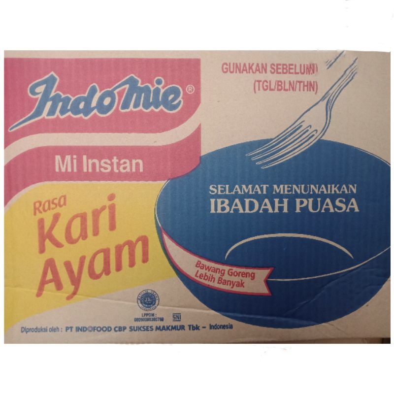 

Indomie Mie Kari Ayam Dus isi 40 Pcs