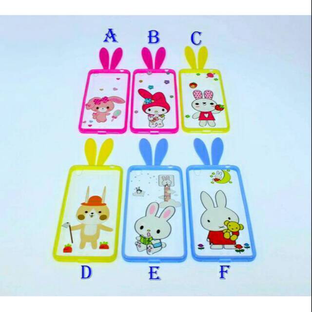 Oppo A37 / A37F / neo 9 - jelly case akrilik new bunny kartun telinga kelinci