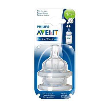 Nipple Dot Botol Susu Bayi Avent Teat Slow Flow 2H Airflex SCF632/27