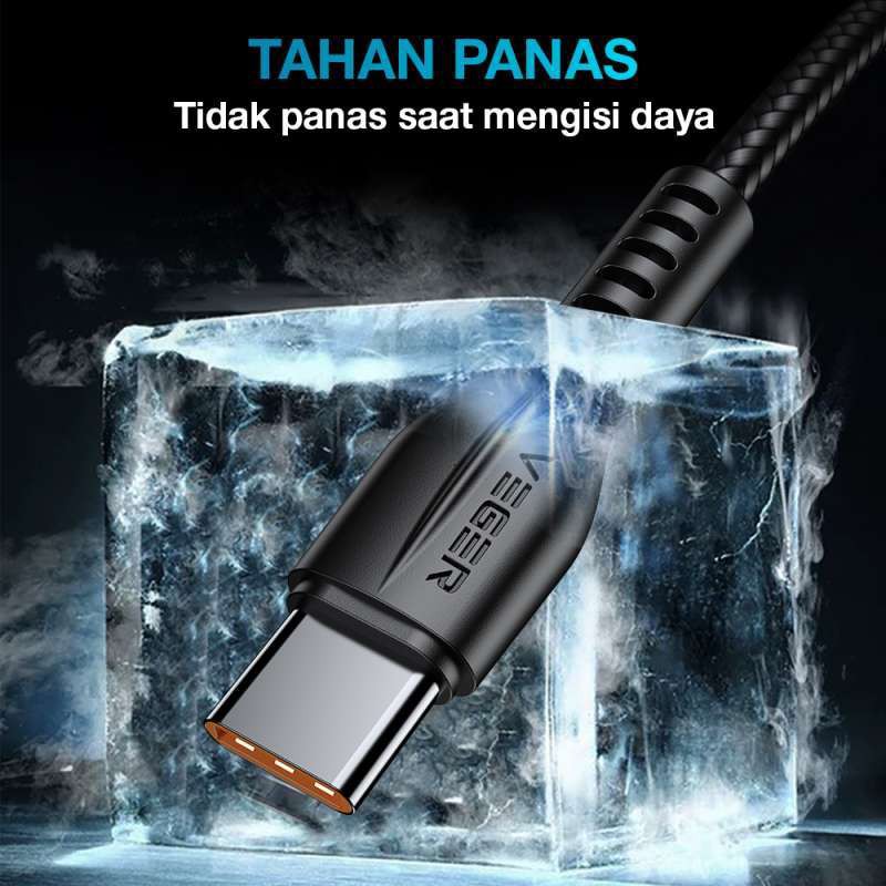 VEGER VG18 USB TYPE C CABLE QC3.0 ORIGINAL