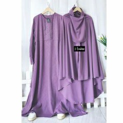 Set Gamis Wolfis Embos Murah