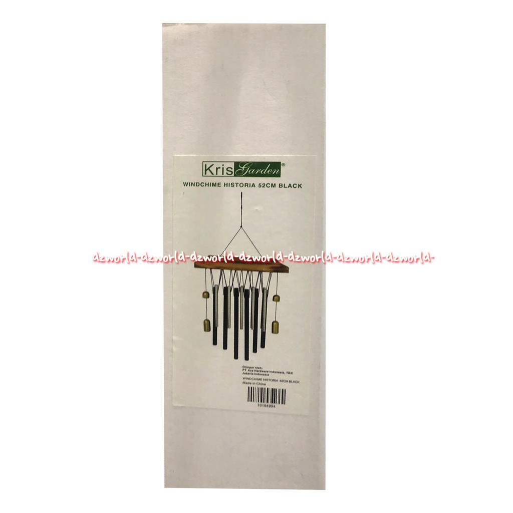 Krisgarden Windchime Historia 52cm Black Genta Angin Lonceng