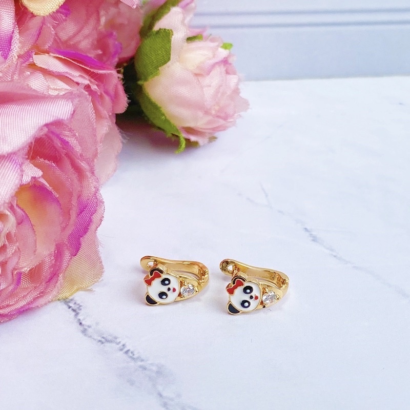 Anting Anak Little Panda Lapis Emas