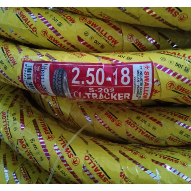 Ban Luar Motor Swallow 2.50-18 250 18 Tracker S-202 Petak Tahu - Bukan Tubeless