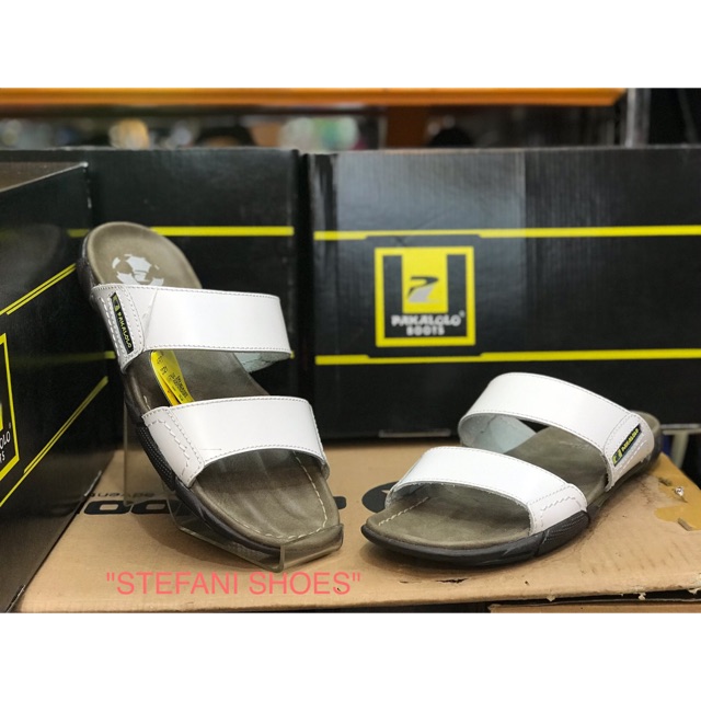 Sandal Kulit Pria Pakalolo Warna Putih Original