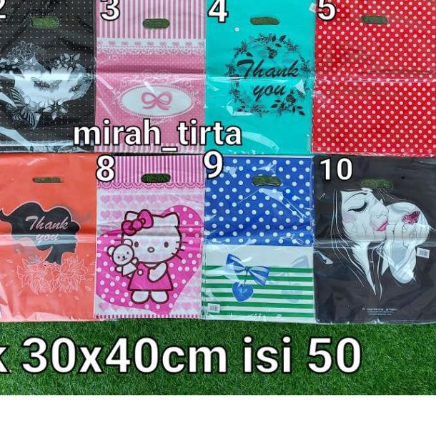 

♟ ❤❤30x40cmKantong kresek plong motif olshop online shop 30x40 . Kresek baju distro . kantung olshop ☟