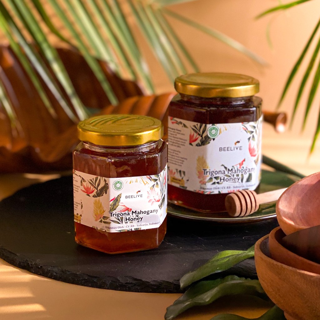 

Trigona Mahogany Honey Beelive Madu by Olivia Jensen 200gram