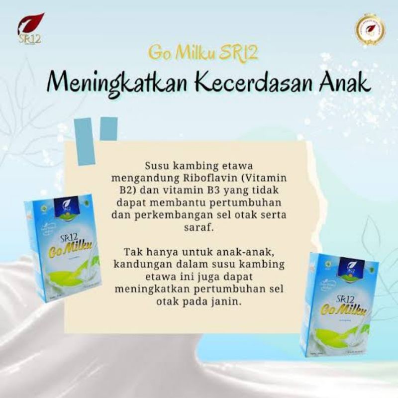 

Gomilku SR12 Susu Kambing Etawa Premium Susu Bubuk Plus Madu Daun Kelor Ikan Gabus BPOM 200 gram