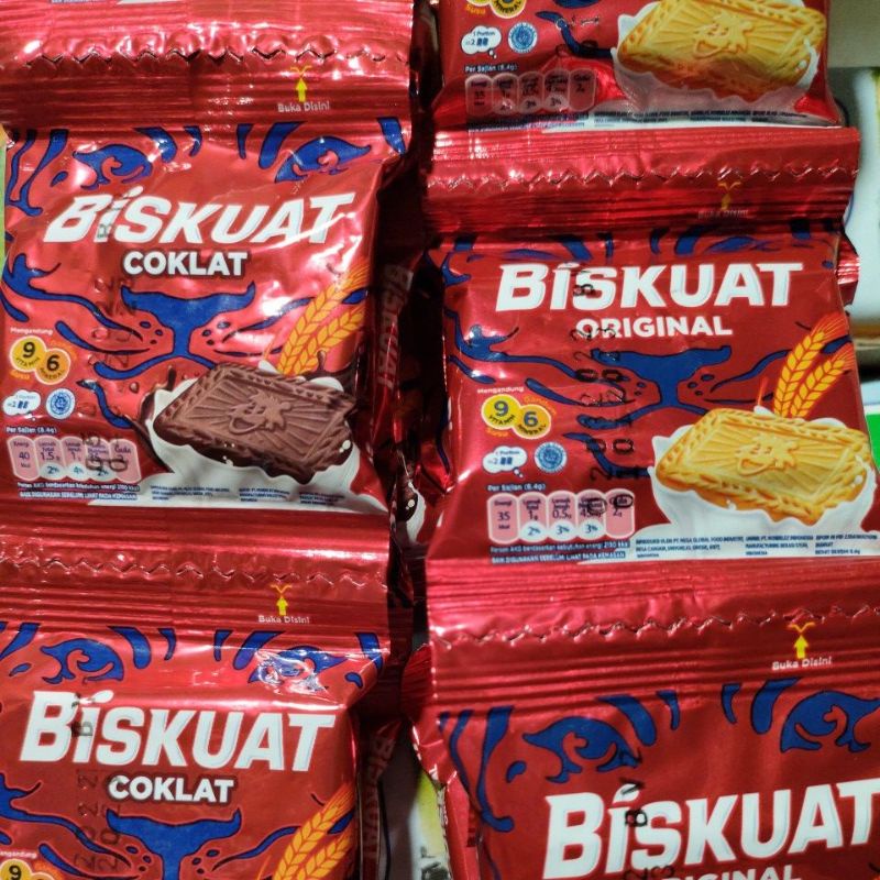 biskuat original dan coklat biskuit