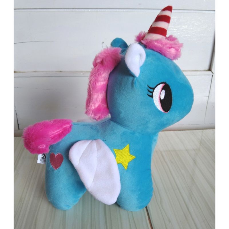 BONEKA KUDA PONI UNICORN RAINBOW
