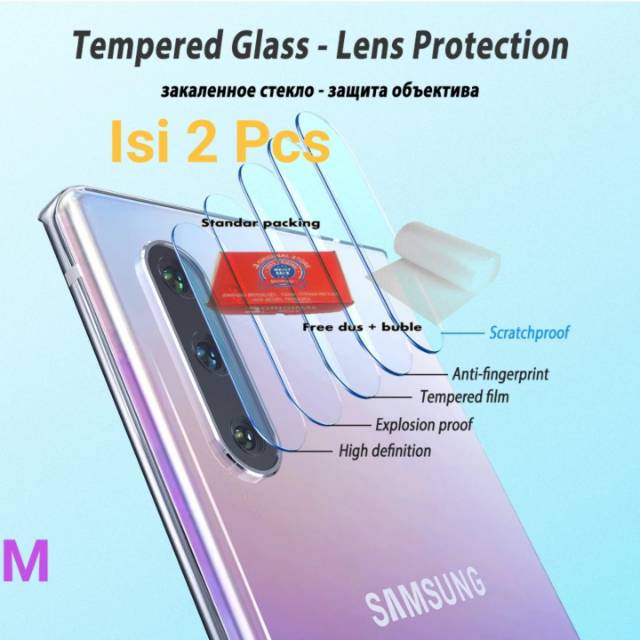 2 Pcs MAXFEEL Soft Tempered Glass Camera Kamera Samsung Note 10 Note 10 Note10Plus Note 10 + Note 10