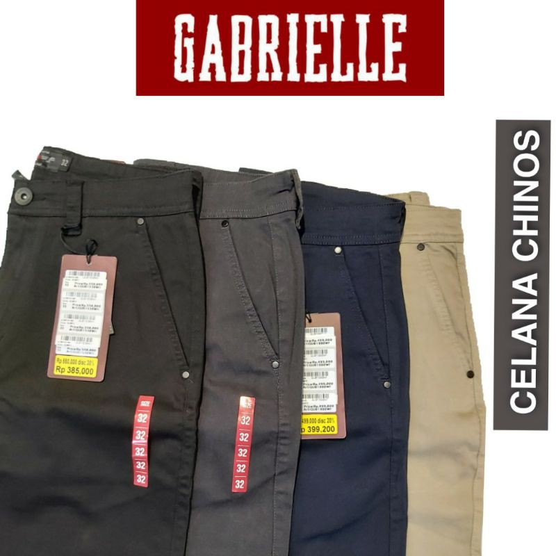 GABS & GABRIELLE Original Qu01980wf / Celana Chinos Pria / Celana Casual