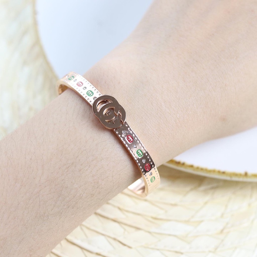 Accesoris Fashion Gelang Gucci Stainlees Premium H3913