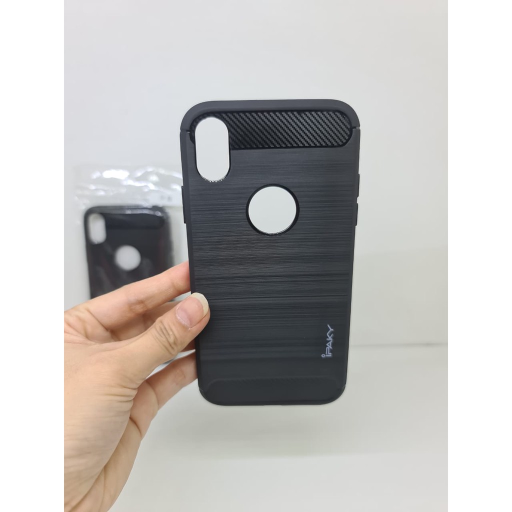 iPaky Carbon iPhone XR / X Slim Fit Carbon Soft Case Fiber Multi Carbon ANTI MELAR