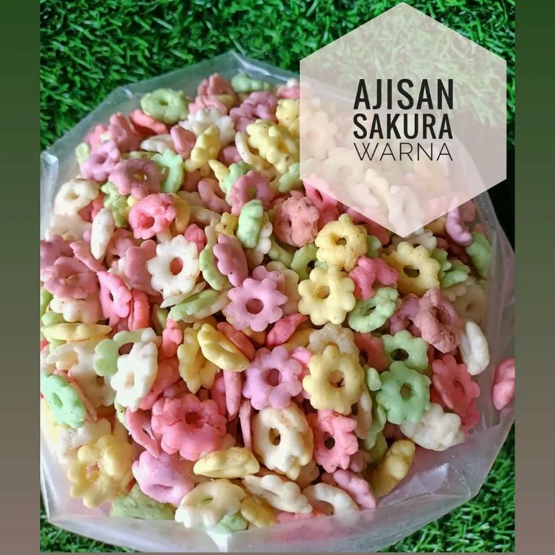 

Ribut Sakura Warna / Ajisan Sakura Warna 250gr & 500gr