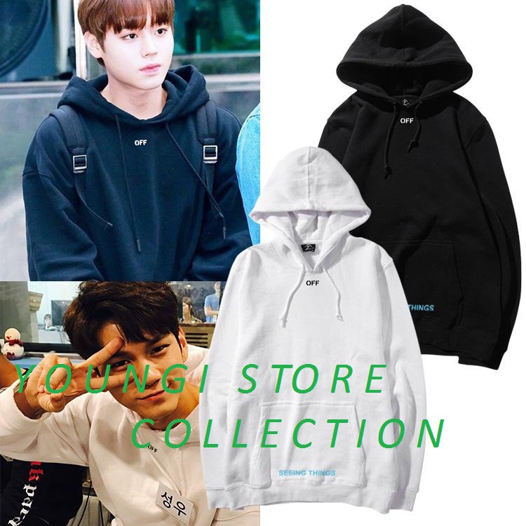 JAKET HOODIE WANNA ONE JIHOON SEONGWOO OFF KPOP