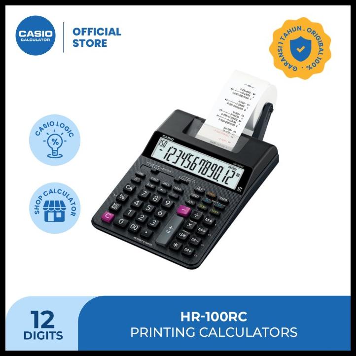 

Casio Printing Calculator Hr-100Rc Black