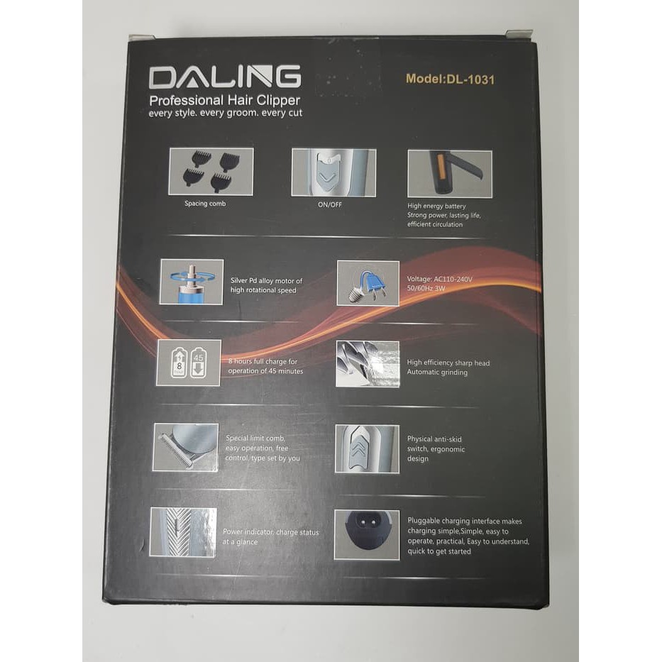 Alat Cukur Rambut DALING DL-1031 Hair Clipper DALING DL-1031