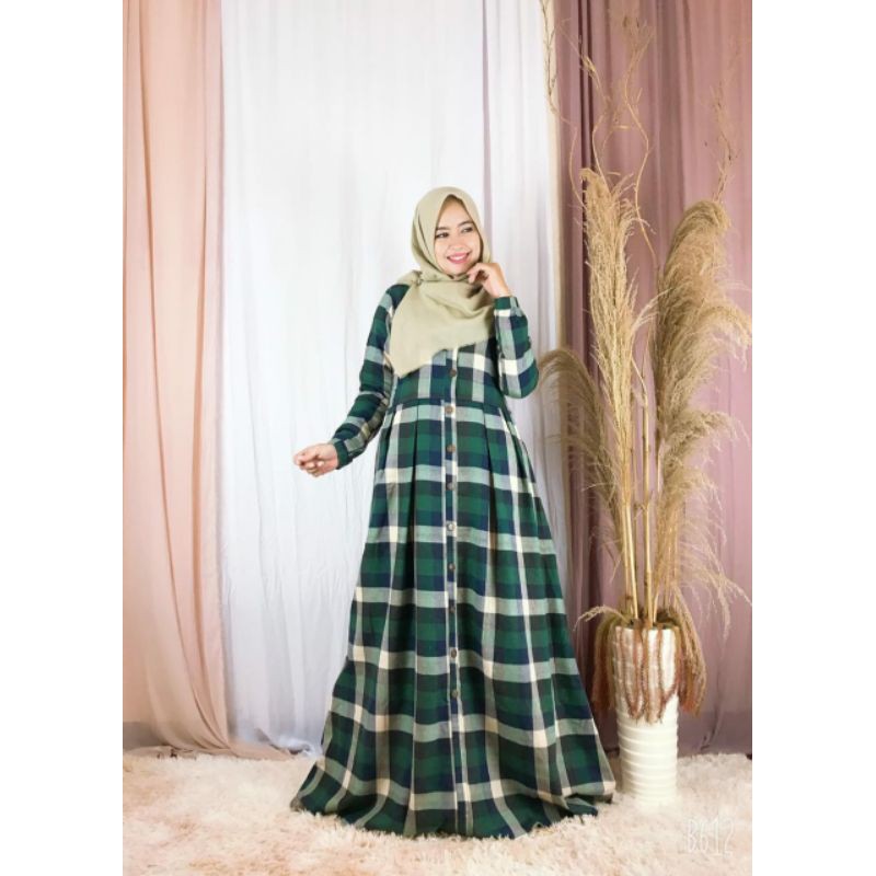 Gamis syar'i sulfina flanel
