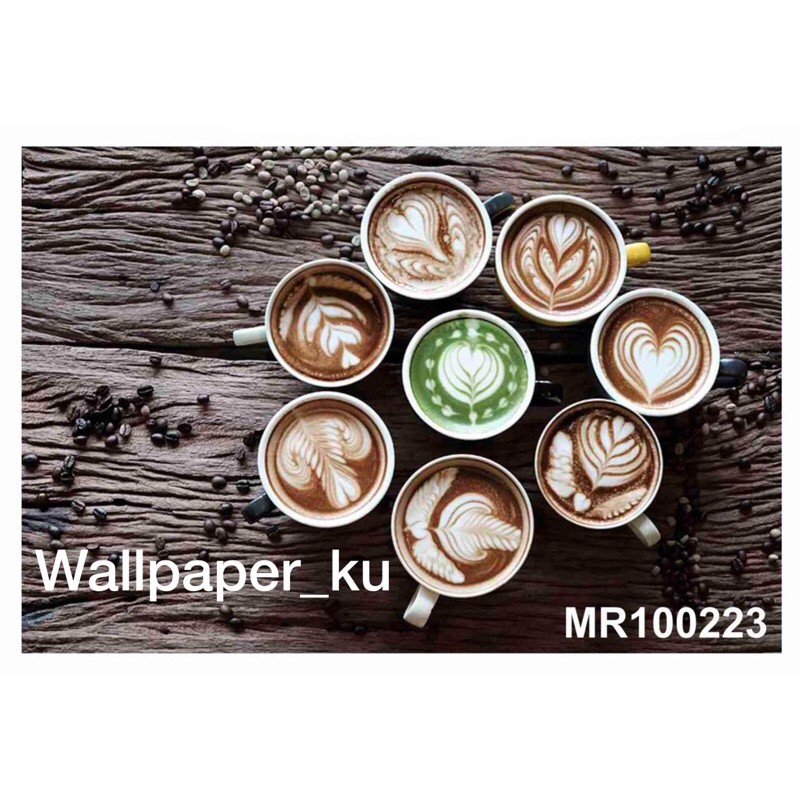 Wallpaper Dinding Cafe Mural Photowall Dinding Cafe Coffe