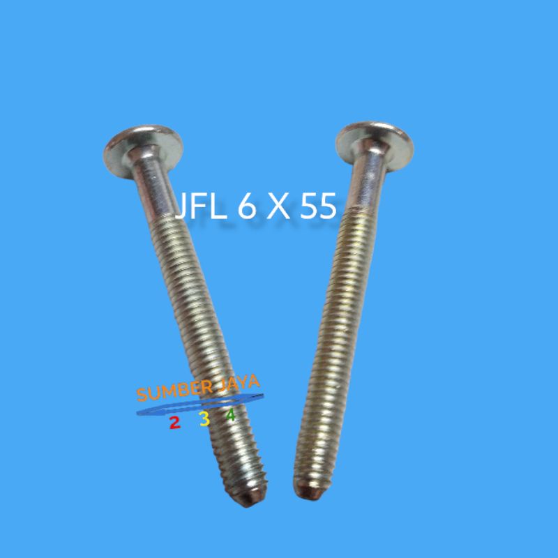 BAUT M6 6 X 55 JFL PUTIH TERMURAH