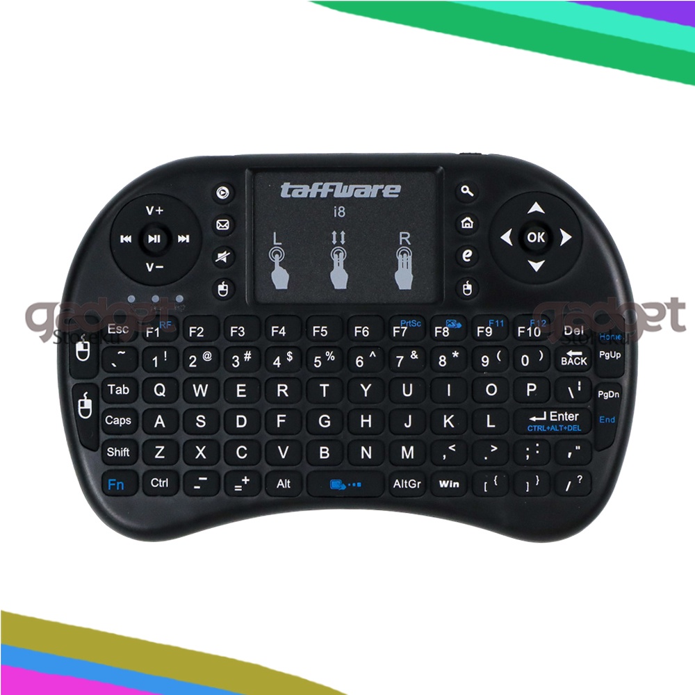 Remot Mini Keyboard Wireless 2.4GHz dengan Touch Pad &amp; Fungsi Mouse STB Android