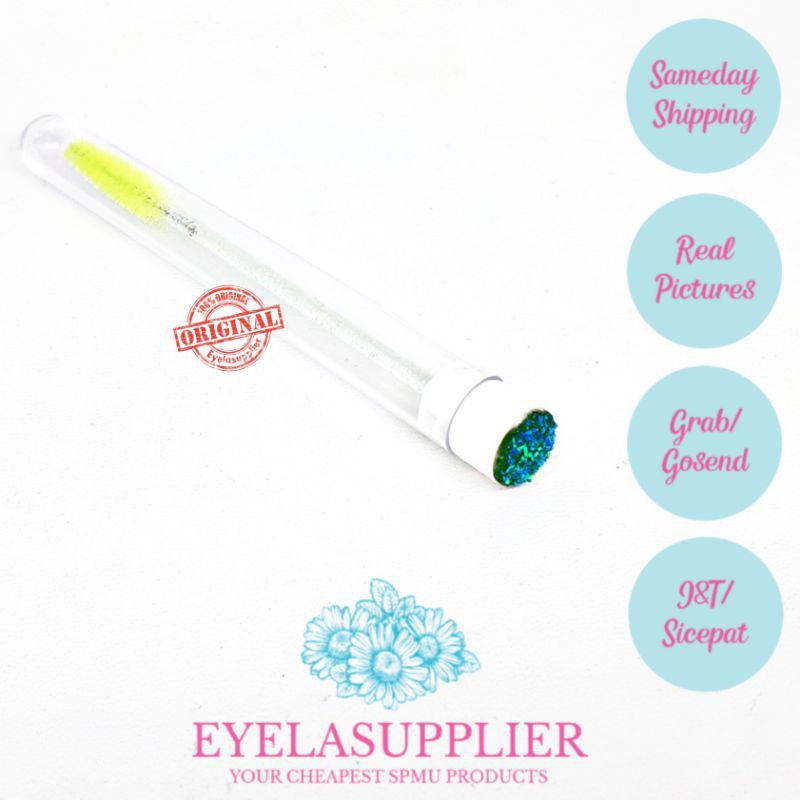 mascara wand glitter dengan tabung with TUBE sisir bulu mata disposal kuas brush maskara