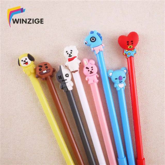 

Cute Bolpoin BTS BT21 Bang Tan Boys 0.38mm