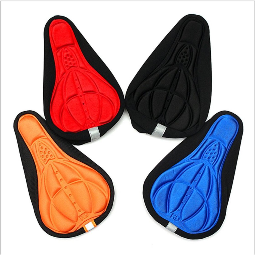 3D Sarung Bantal Sepeda / Jok Cover Sadel Sepeda Empuk Bike 3D Gel Pad Saddle Skotlet Reflektif