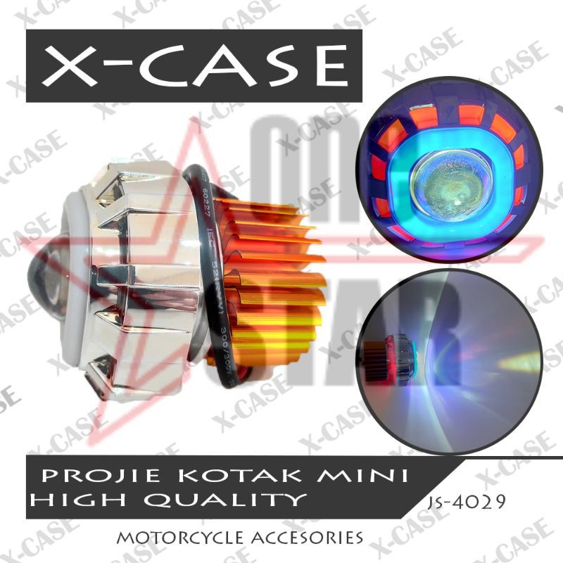 Lampu Projie LED Lampu Depan LED Proji Matahari 2 Mode Kedip Beat Satria Fu Vixion