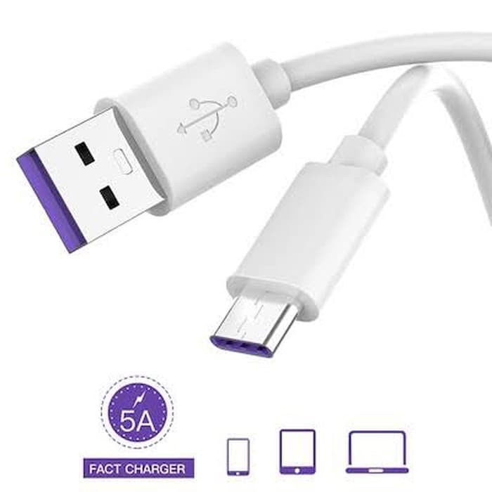 CUAN AKSESORIS - KABEL DATA SUPER CHARGE 5A TYPE C USB  (Support Fast Charging Khusus Huawei)