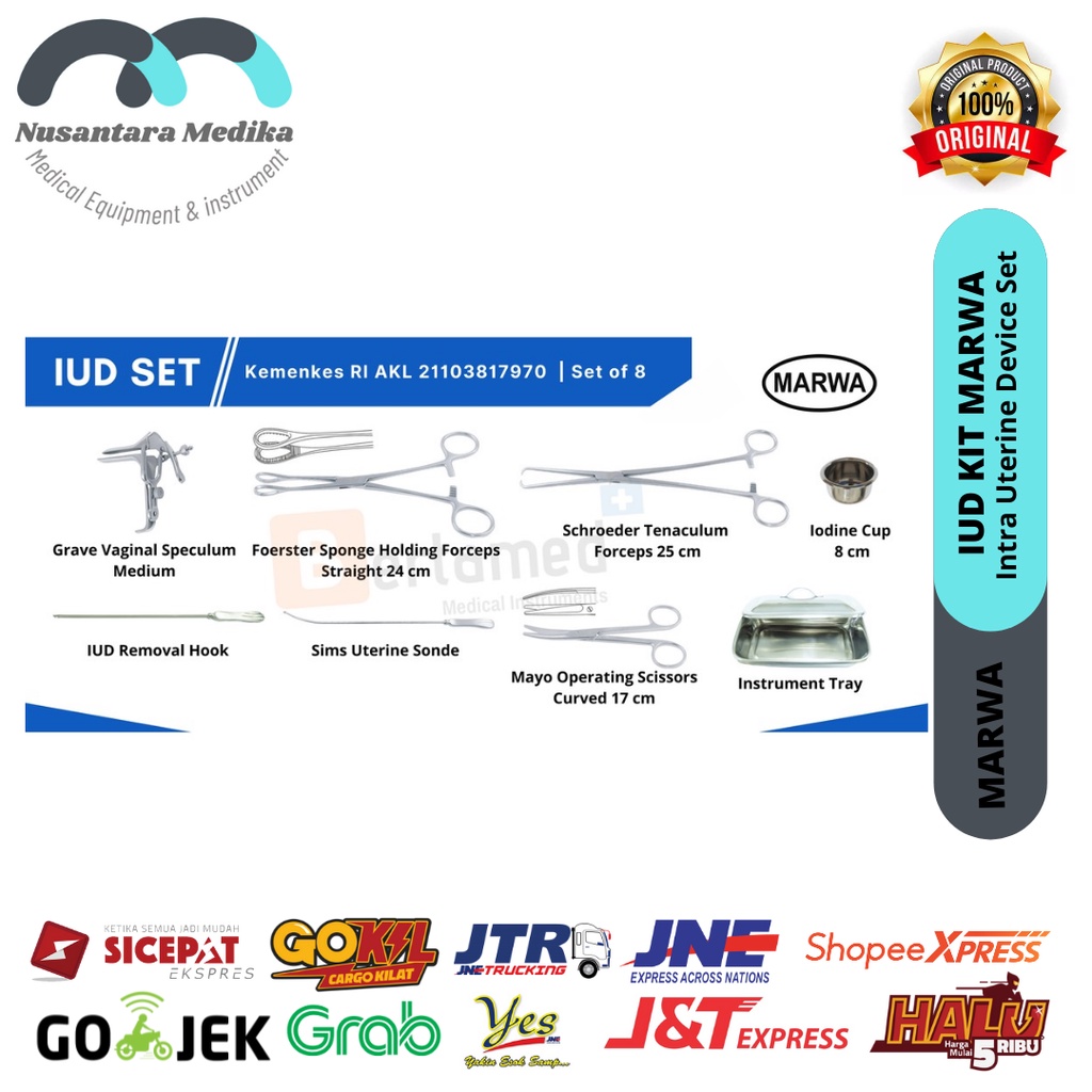 IUD Kit Set Marwa 8 item