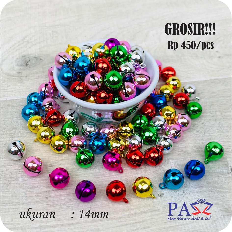 Lonceng Warna Warni 14mm Kerincingan Kelintingan