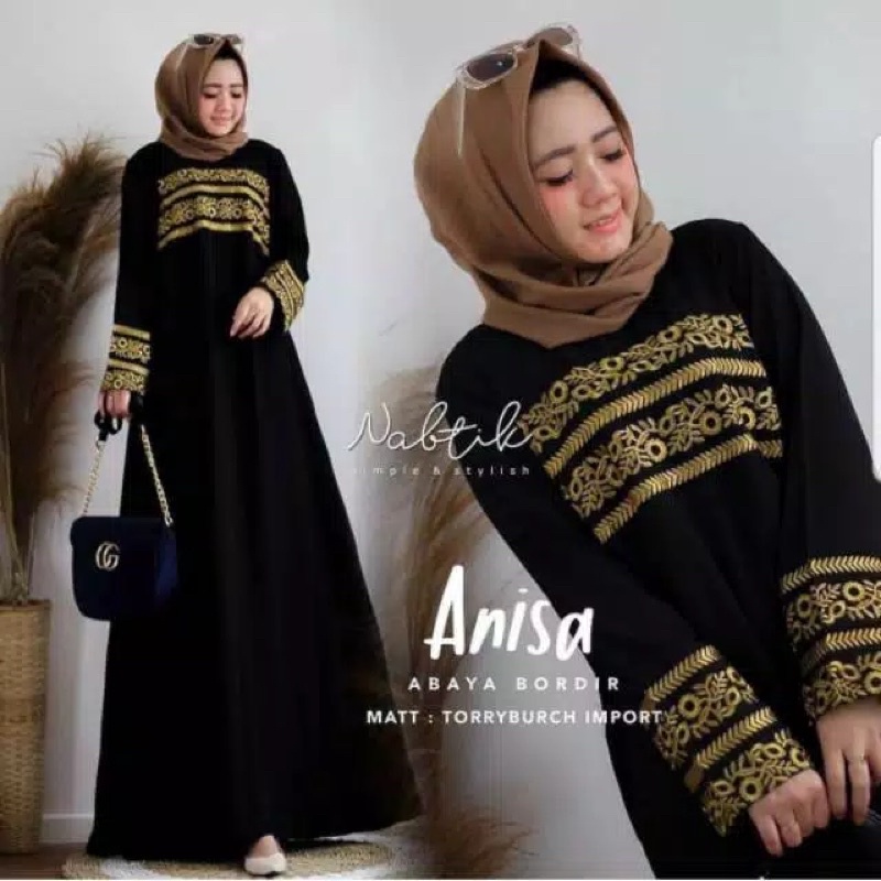 ANISA ABAYA BORDIR / Gamis Bordir Termurah / Gamis TERMURAH / Prita Maxi prita maxy lilla maxi