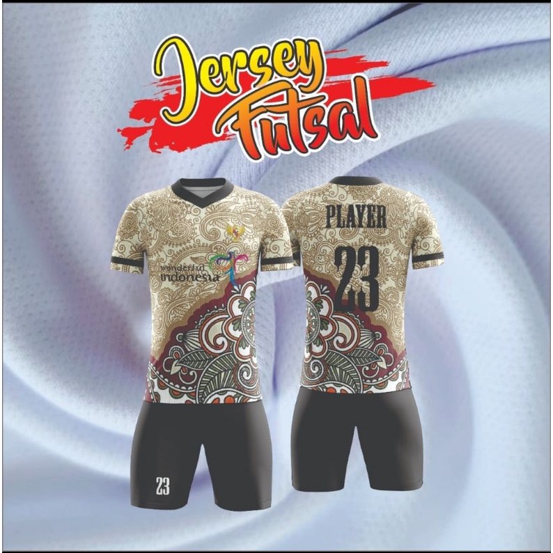 jersey FUTSAL full printing BEBAS DESAIN