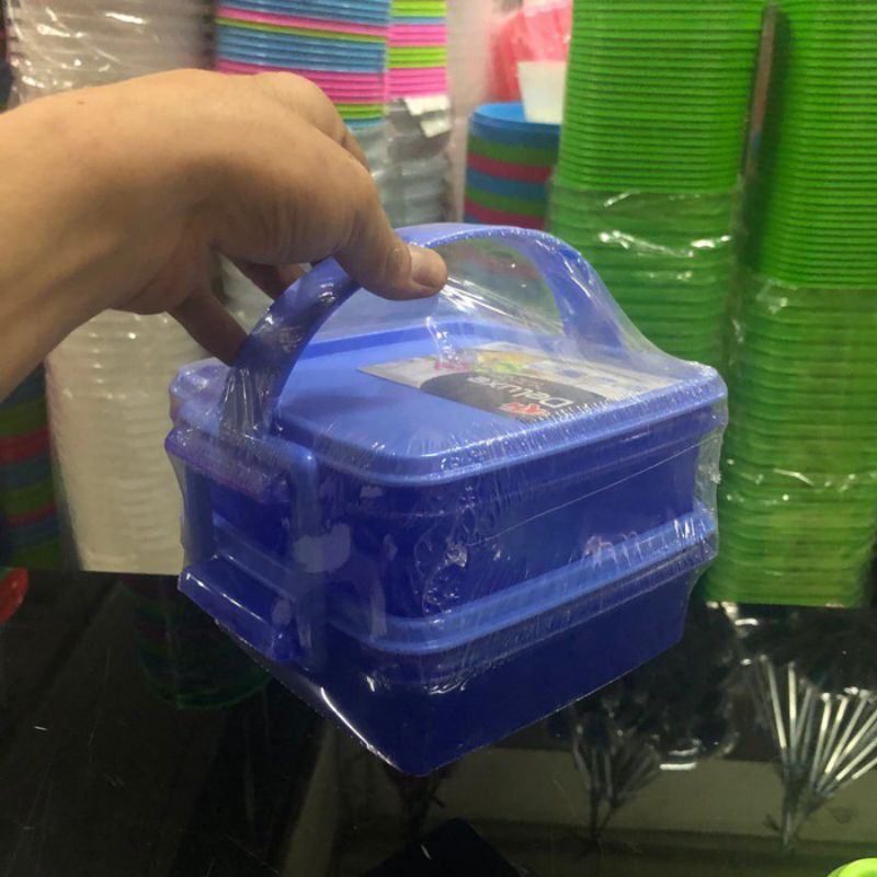 Rantang deluxe KH susun 2 / tempat makan / wadah bekal