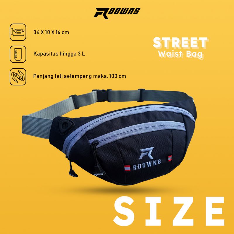 Tas Selempang Waistbag Distro Phantom Pria Wanita Roowns Street Htm