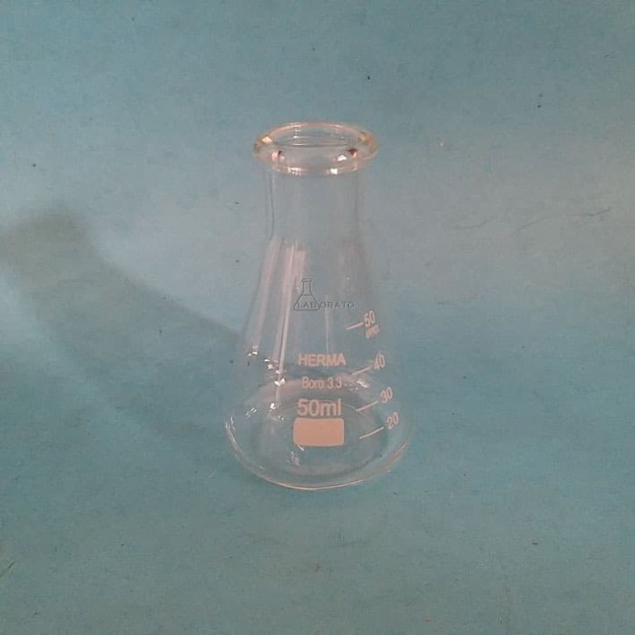 Jual ERLENMEYER 50ML ERLENMEYER FLASK 50 ML ORIGINAL LABORATORIUM