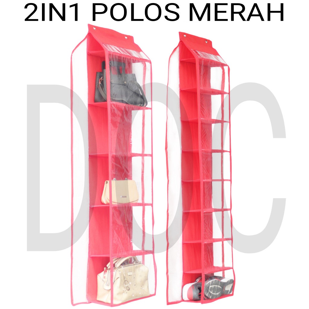 SET RAK TAS &amp; RAK SEPATU POLOS RESLITING / HBO &amp; HSO / MURAH