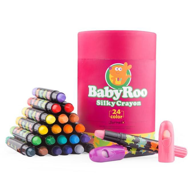 

Joan Miro Babyroo Silky Crayon 24 color face painting washable crayon